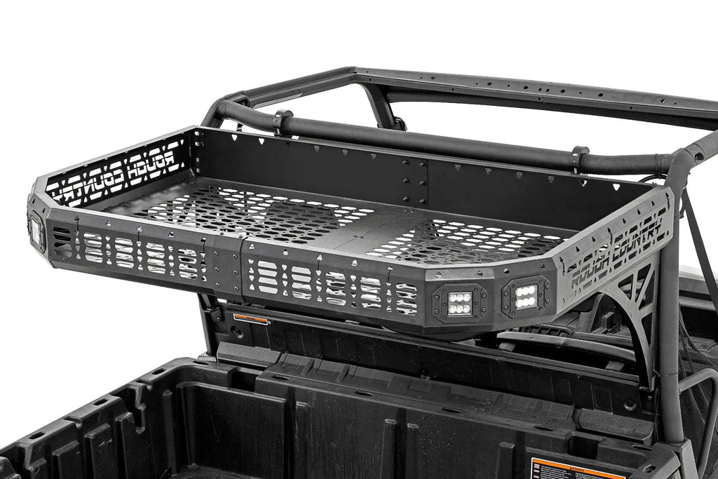 Cargo Rack | Dual 2" Black LED Pairs | Flush Mount | Can-Am Defender HD 5/HD 8/HD 9/HD 10 by Rough Country