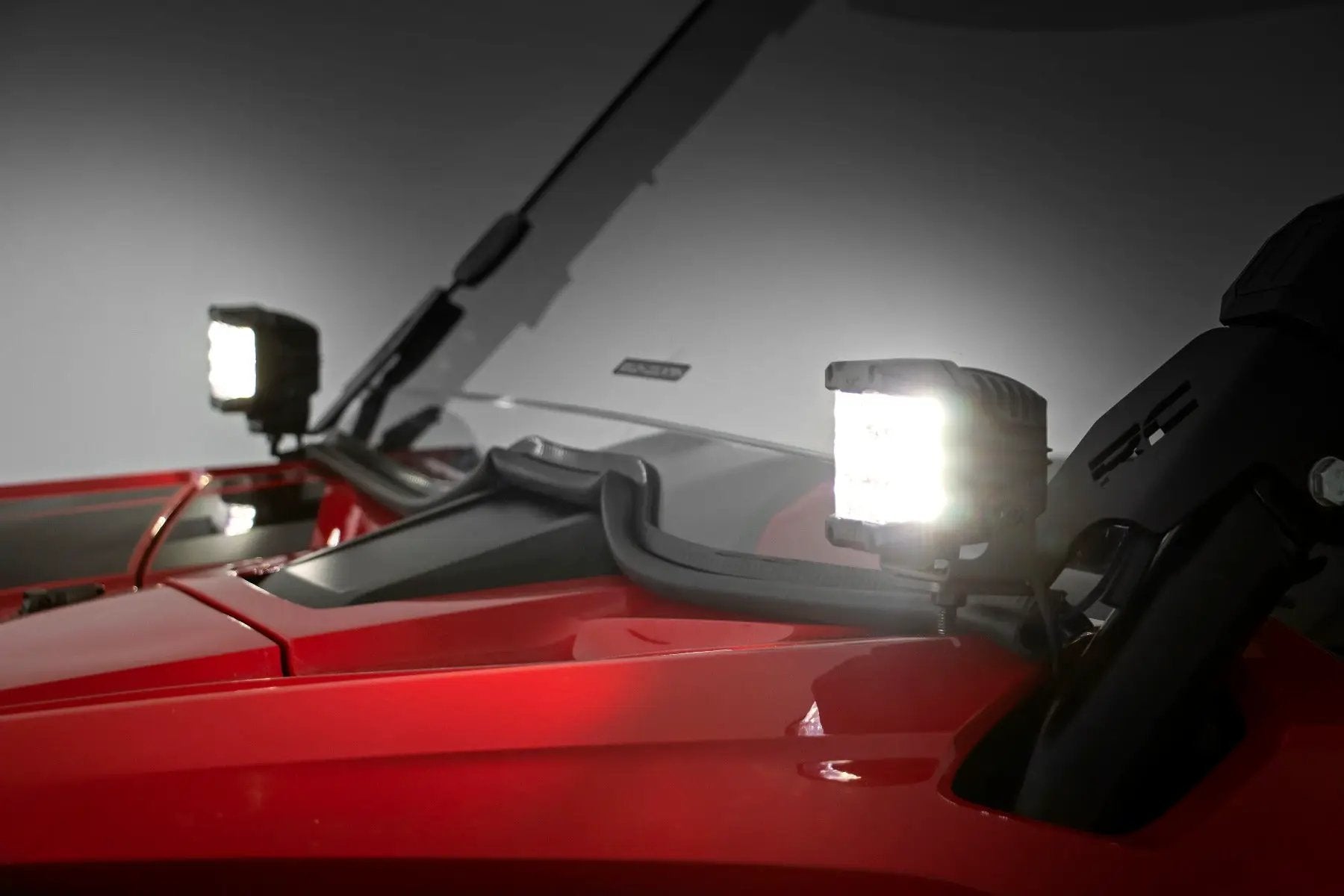 LED Light Kit | Cage Mount | 2" Chrome Pair | Wide Angle | Honda Talon 1000 by Rough Country