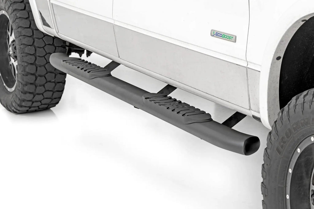 Oval Nerf Step | Crew Cab | Black | Ford F-150 2WD/4WD (2009-2014) by Rough Country