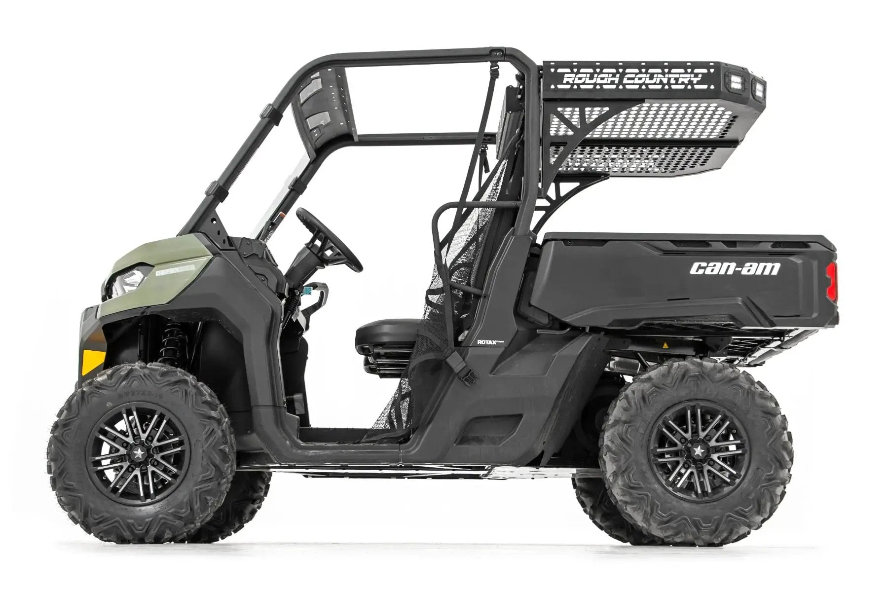 Cargo Rack | Dual 2" Black LED Pairs | Flush Mount | Can-Am Defender HD 5/HD 8/HD 9/HD 10 by Rough Country
