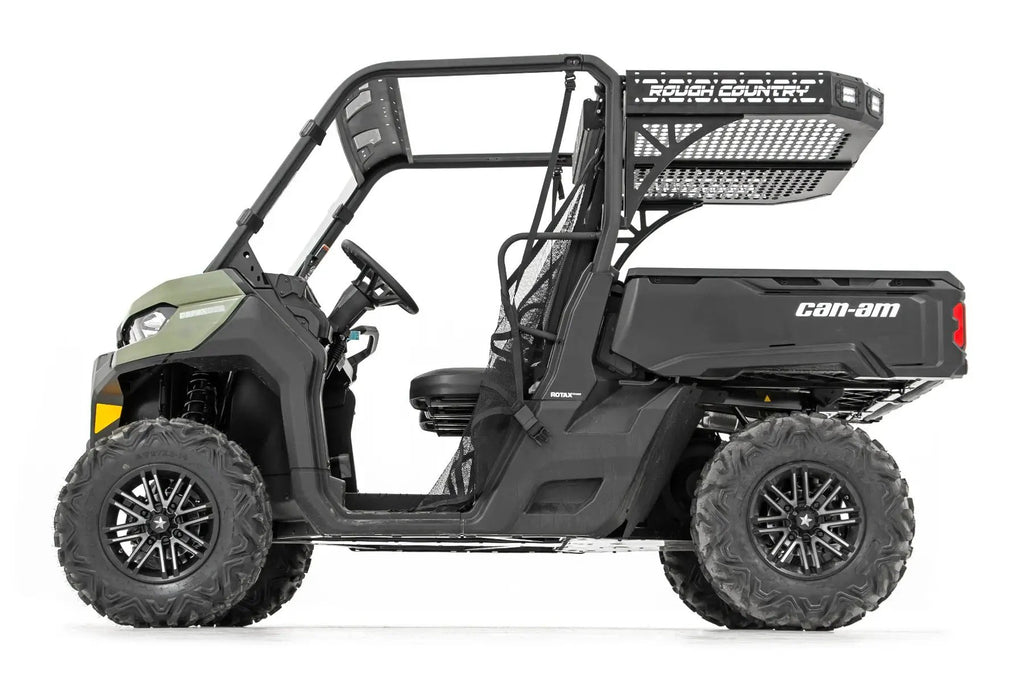 Cargo Rack | Dual 2" Black LED Pairs | Flush Mount | Can-Am Defender HD 5/HD 8/HD 9/HD 10 by Rough Country