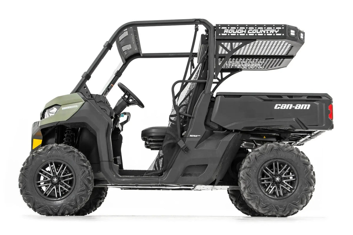 Cargo Rack | Dual 2" Black LED Pairs | Flush Mount | Can-Am Defender HD 5/HD 8/HD 9/HD 10 by Rough Country
