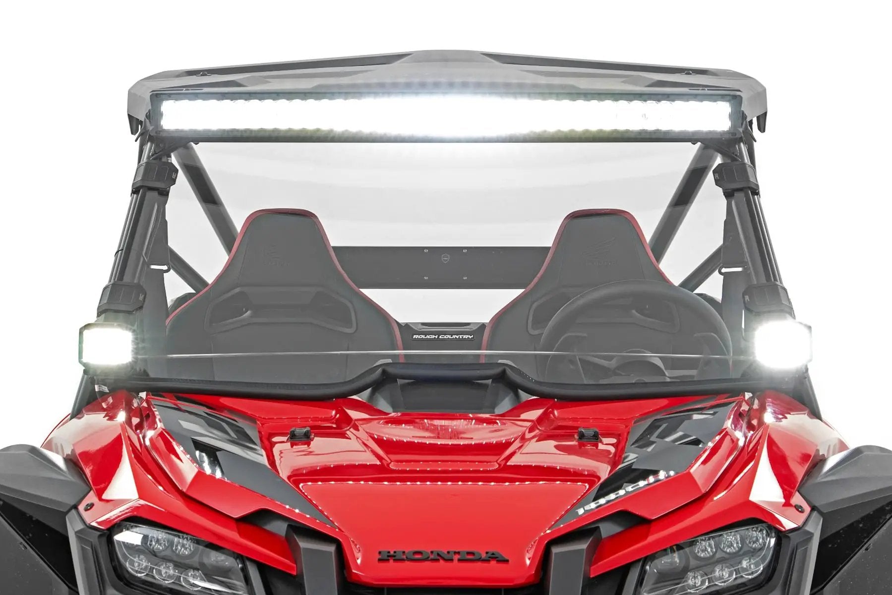 LED Light Kit | Front Mount | 40" Black Dual Row | Honda Talon 1000 by Rough Country