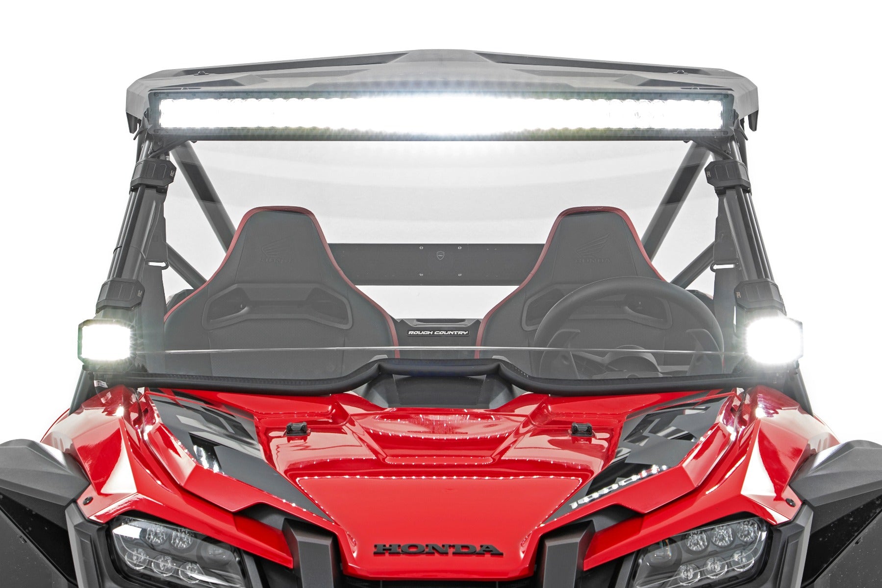 LED Light Kit | Front Mount | 40" Black Dual Row | Honda Talon 1000 by Rough Country