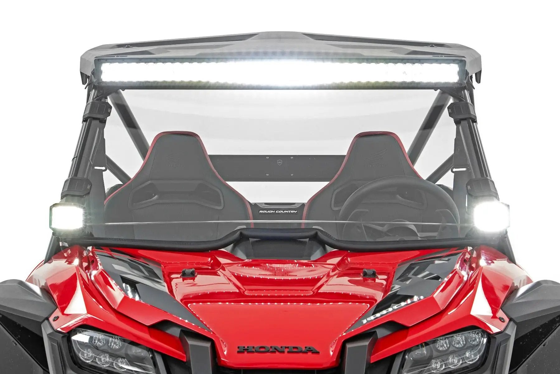 LED Light Kit | Front Mount | 40" Black Dual Row | White DRL | Honda Talon 1000 by Rough Country