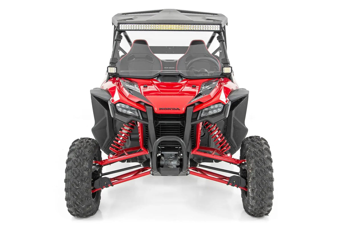 LED Light Kit | Front Mount | 40" Black Dual Row | White DRL | Honda Talon 1000 by Rough Country