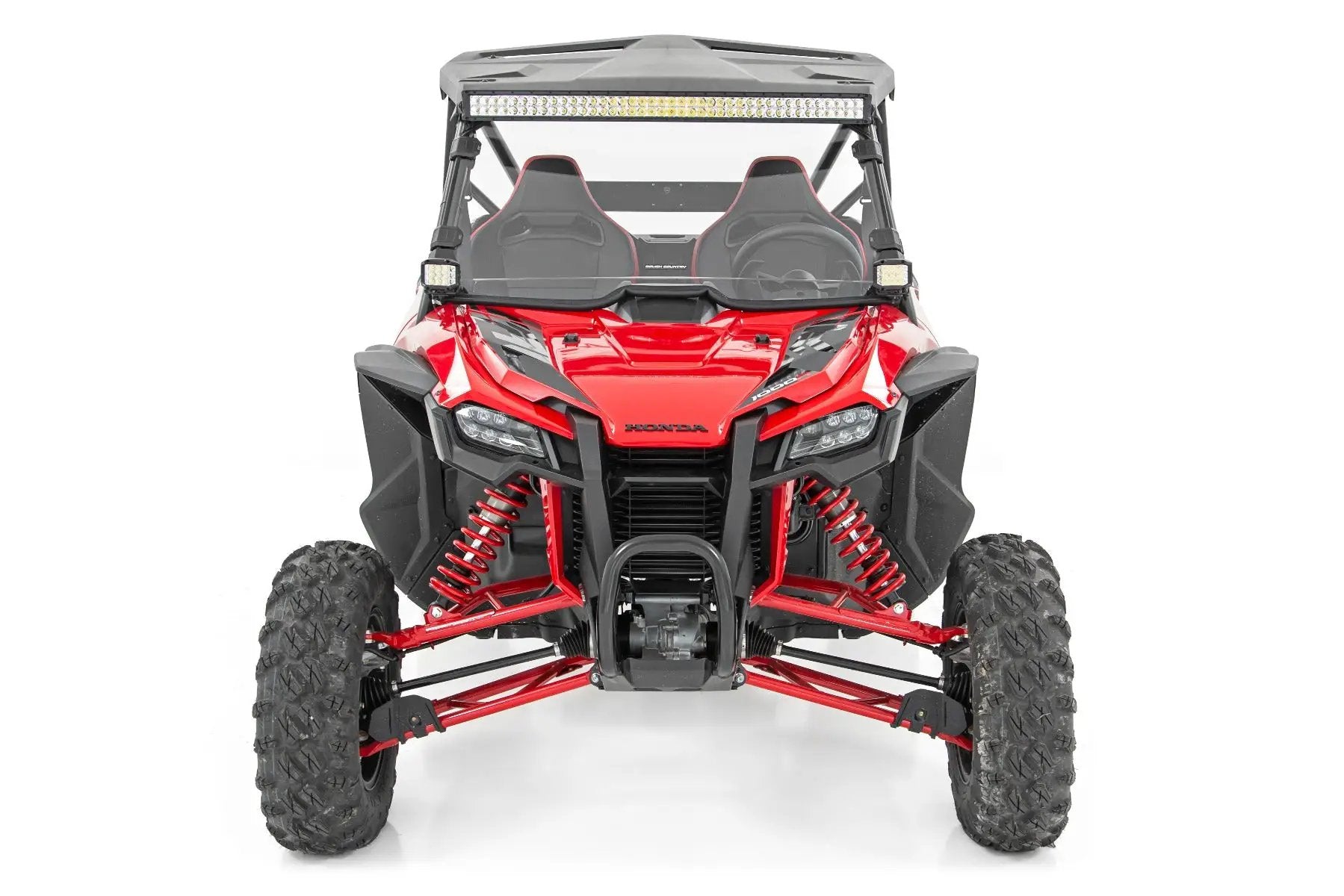LED Light Kit | Front Mount | 40" Black Dual Row | White DRL | Honda Talon 1000 by Rough Country