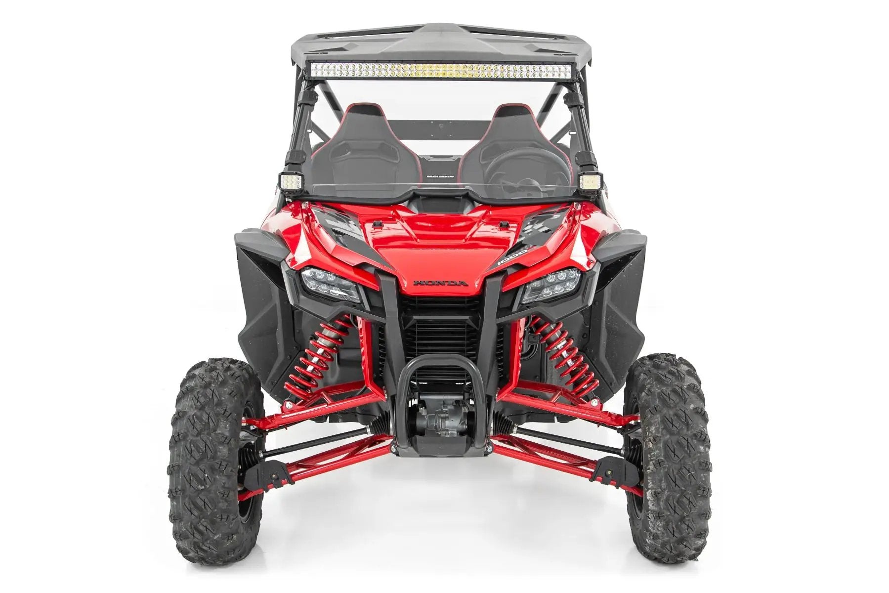 LED Light Kit | Front Mount | 40" Black Dual Row | White DRL | Honda Talon 1000 by Rough Country