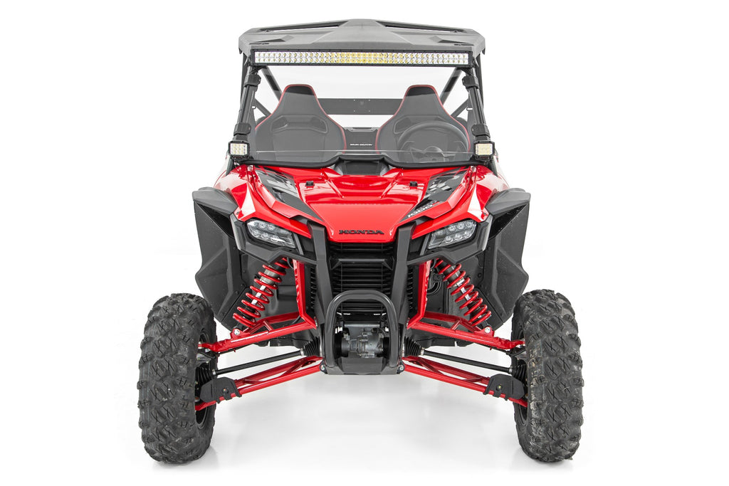 LED Light Kit | Front Mount | 40" Black Dual Row | White DRL | Honda Talon 1000 by Rough Country