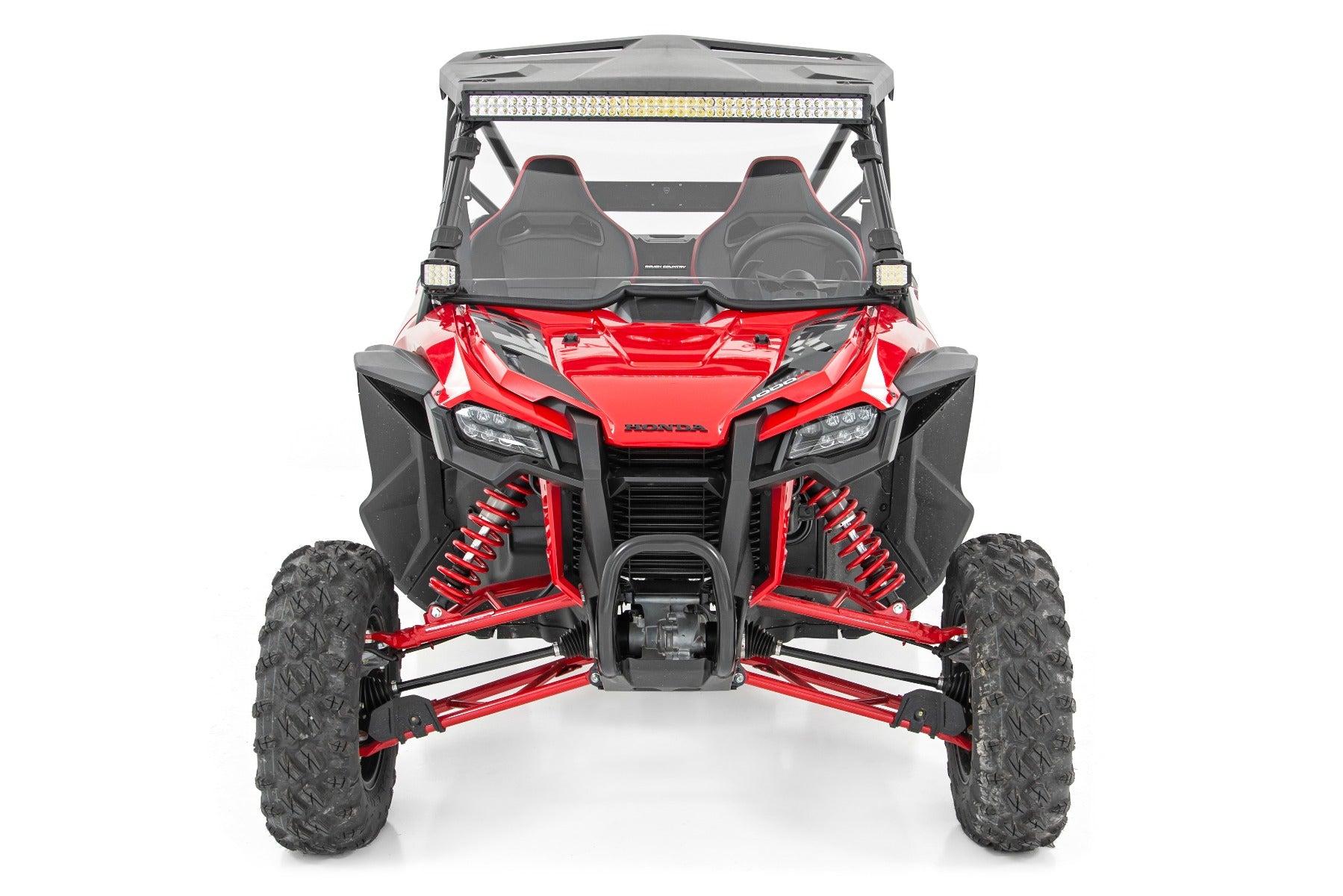 LED Light Kit | Front Mount | 40" Black Dual Row | White DRL | Honda Talon 1000 by Rough Country