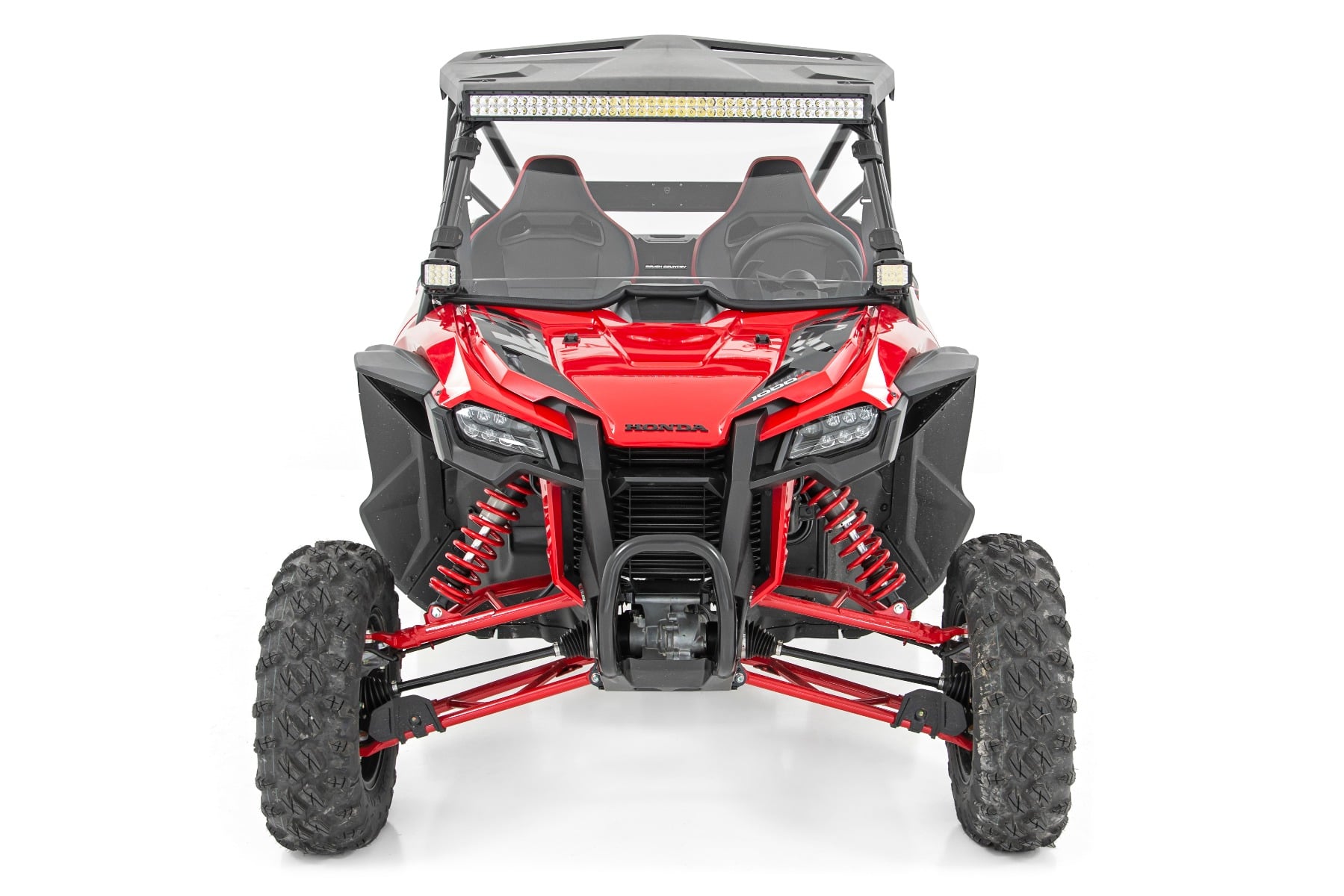 LED Light Kit | Front Mount | 40" Black Dual Row | White DRL | Honda Talon 1000 by Rough Country