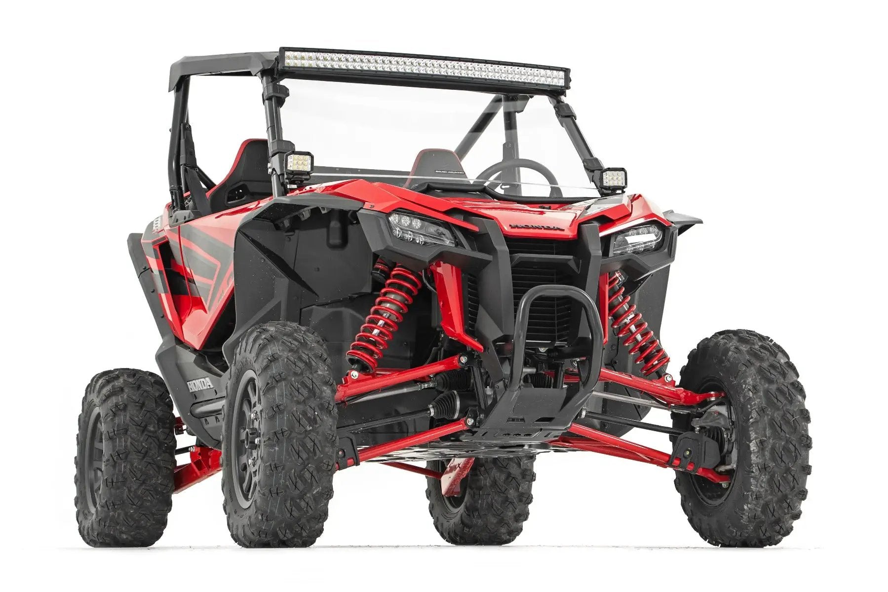 LED Light Kit | Front Mount | 40" Black Dual Row | White DRL | Honda Talon 1000 by Rough Country