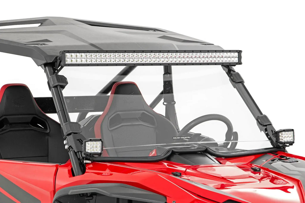 LED Light Kit | Cage Mount | 2" Black Pair | Amber DRL | Honda Talon 1000 by Rough Country