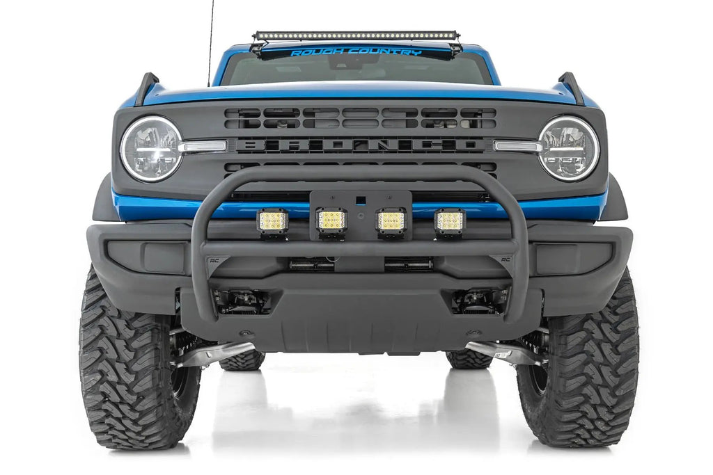 Nudge Bar | 3.5 Inch Round Led (x4) | Ford Bronco 4WD (2021-2026) by Rough Country