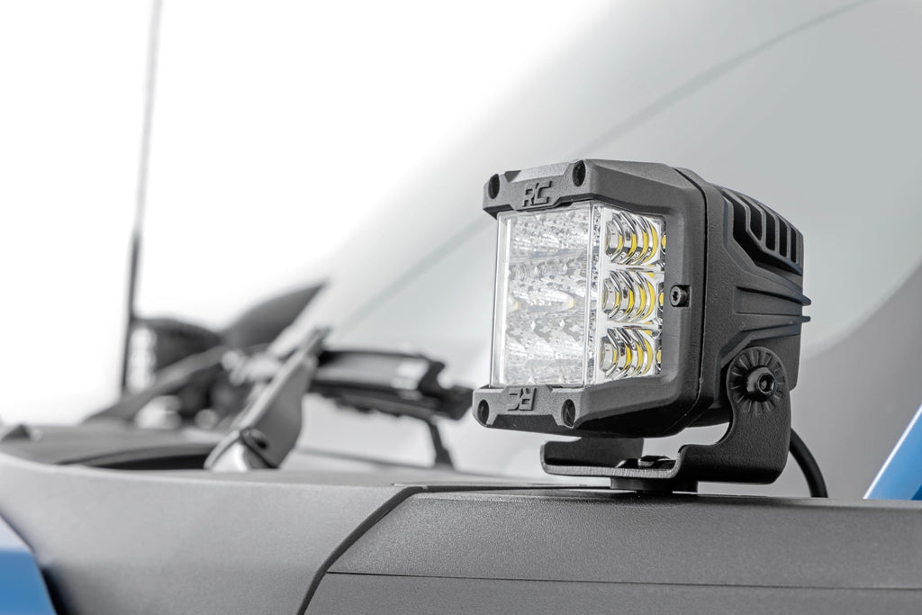LED Light Kit | Ditch Mount | 2" Black Pair | Amber DRL | Ford Bronco (21-26)