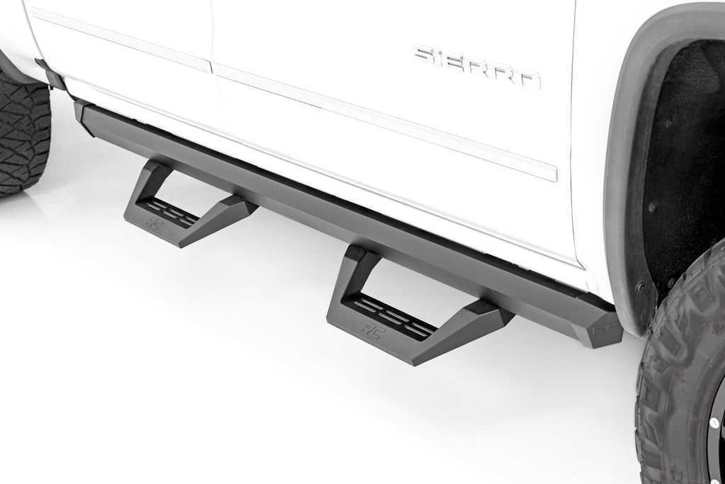 SRX2 Adj Aluminum Step | Crew Cab | Chevy/GMC 1500/2500HD/3500HD (07-18 & Classic) by Rough Country