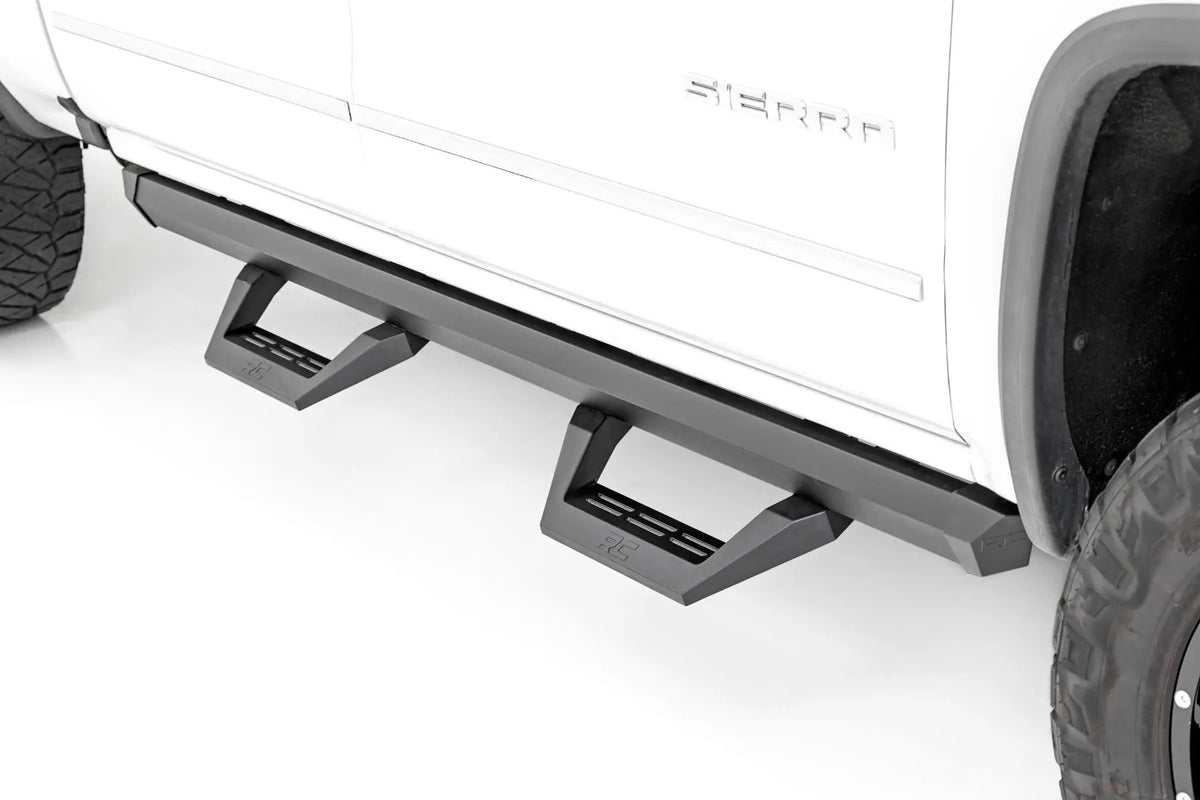 SRX2 Adj Aluminum Step | Crew Cab | Chevy/GMC 1500/2500HD/3500HD (07-18 & Classic) by Rough Country