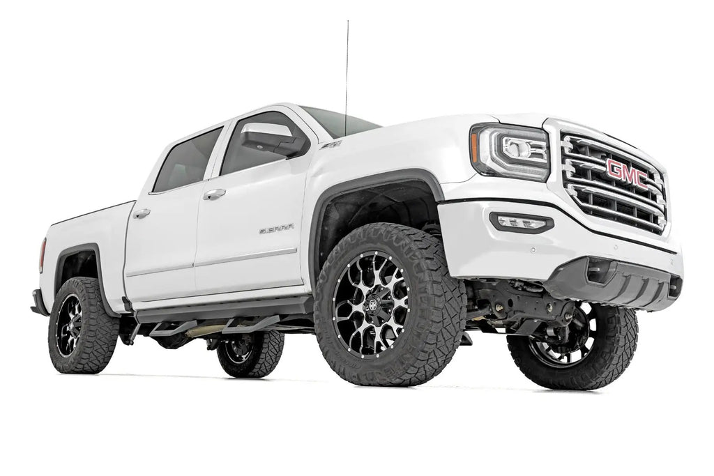 SRX2 Adj Aluminum Step | Crew Cab | Chevy/GMC 1500/2500HD/3500HD (07-18 & Classic) by Rough Country