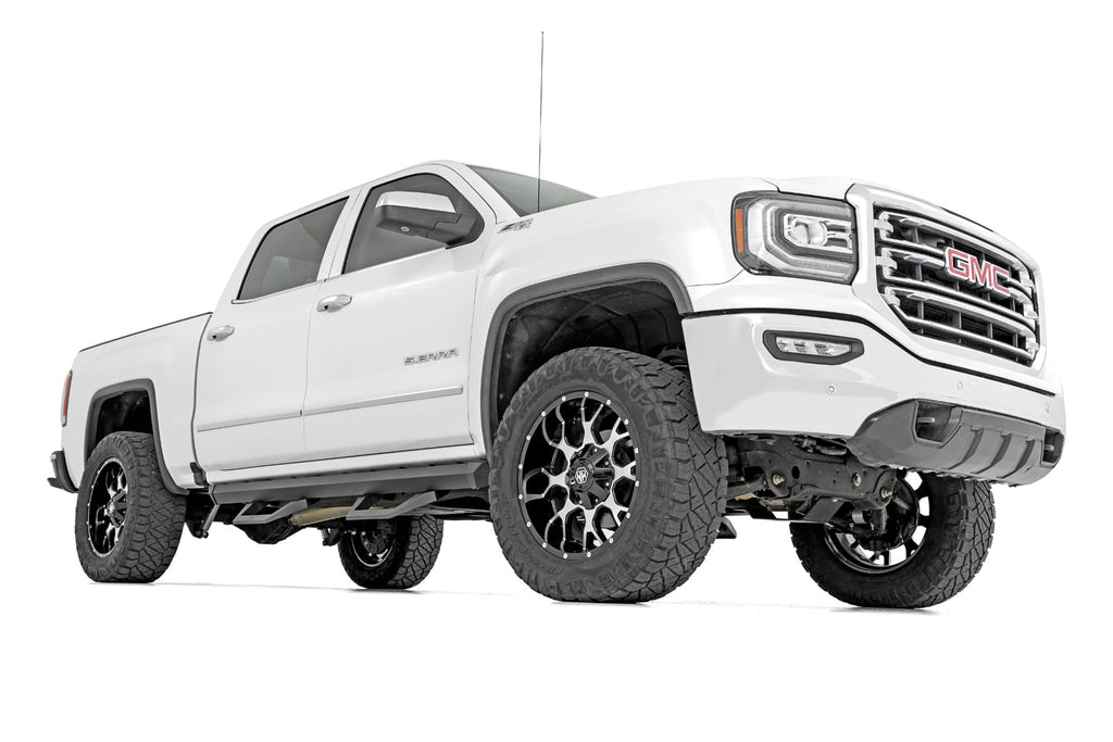 SRX2 Adj Aluminum Step | Crew Cab | Chevy/GMC 1500/2500HD/3500HD (07-18 & Classic) by Rough Country