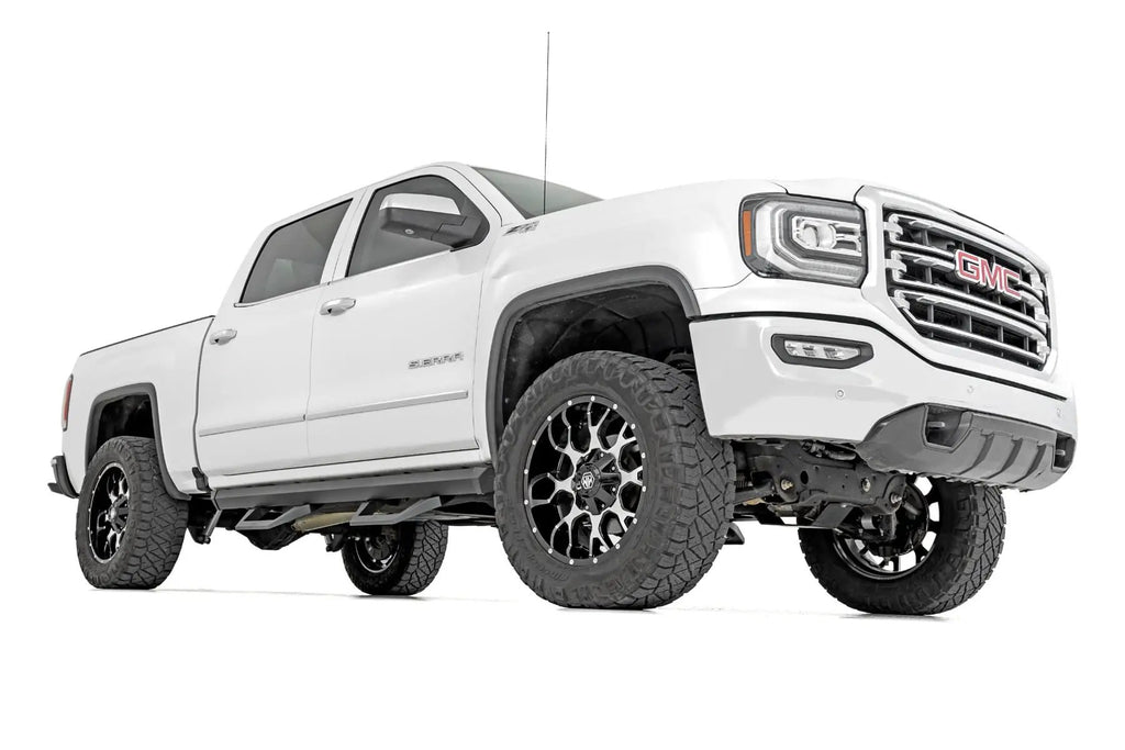 SRX2 Adj Aluminum Step | Crew Cab | Chevy/GMC 1500/2500HD/3500HD (07-18 & Classic) by Rough Country