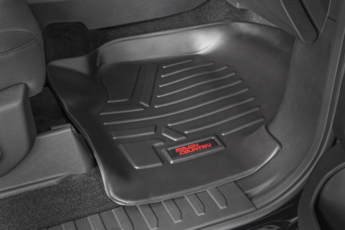 Floor Mats | FR & RR | FR Buckets | Ford F-150 (15-26)/F-150 Lightning (22-26)/Raptor (17-25) by Rough Country