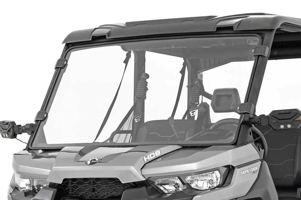 Full Windshield | Scratch Resistant | Can-Am Defender HD 8/HD 9/HD 10 by Rough Country