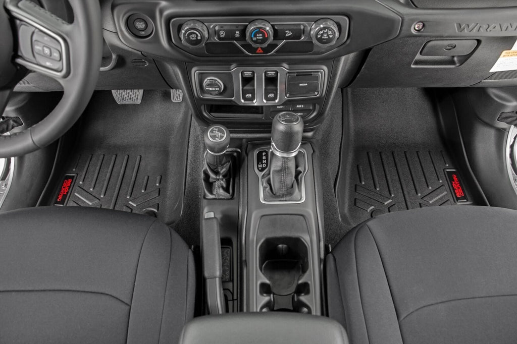 Floor Mats | FR & RR | RR Non-Lock | Jeep Gladiator JT 4WD (2020-2026) by Rough Country