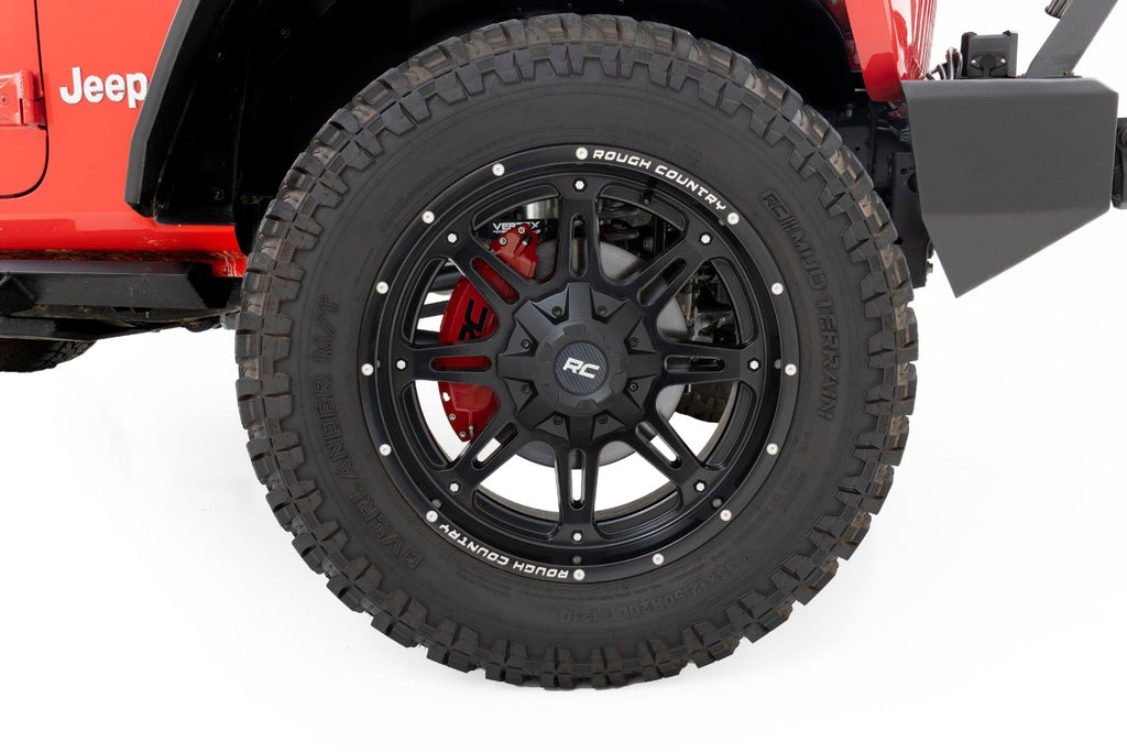 Caliper Covers | Front and Rear | Red | Sport | Jeep Gladiator JT/Wrangler JL (18-26) by Rough Country