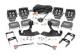 LED Light Kit | Fog | 2" Black Pairs x2 | White DRL | Chevy Silverado 1500/2500HD/3500HD 2WD/4WD by Rough Country