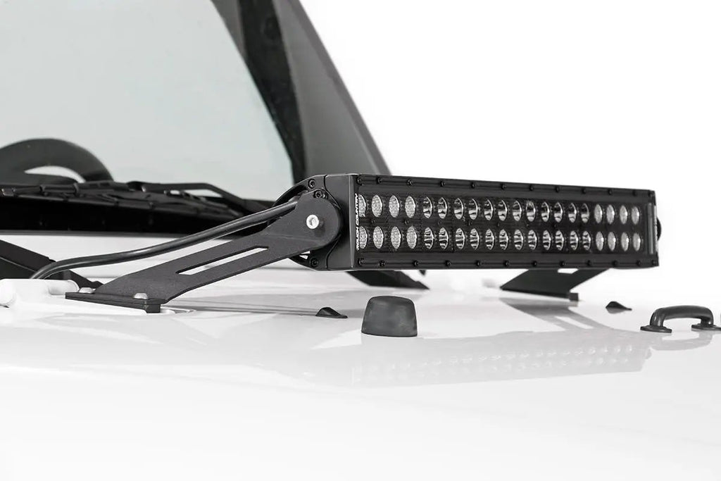 LED Light Mount | Hood | 20" | Jeep Wrangler JK/Wrangler Unlimited (07-18) by Rough Country