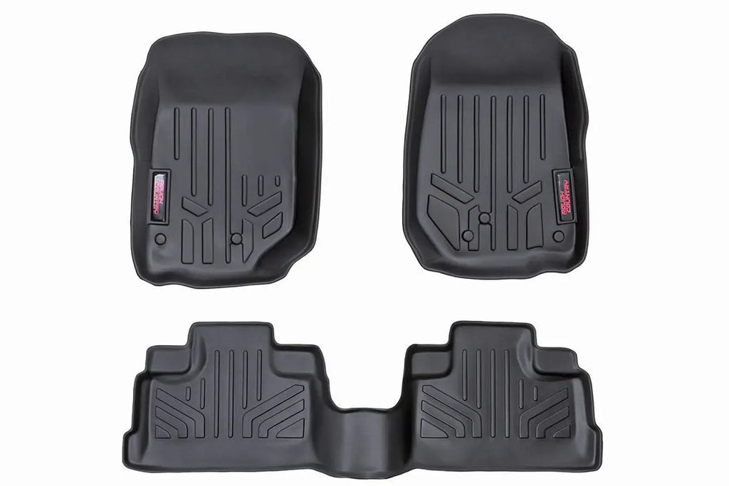 Floor Mats | FR & RR | 4 Door | Jeep Wrangler Unlimited 2WD/4WD (2007-2013) by Rough Country