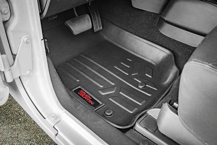 Floor Mats | FR & RR | 4 Door | Jeep Wrangler Unlimited 2WD/4WD (2007-2013) by Rough Country