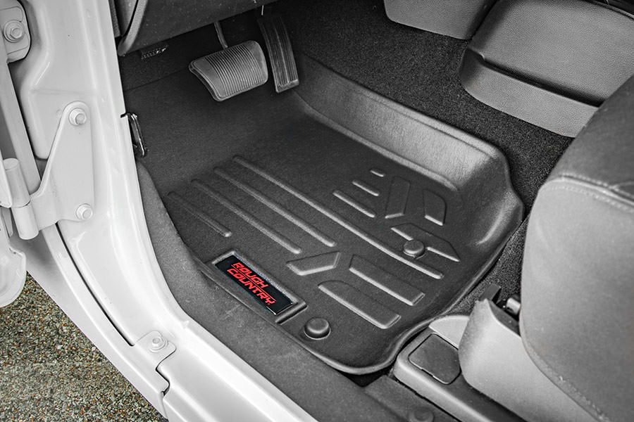 Floor Mats | FR & RR | 4 Door | Jeep Wrangler Unlimited 2WD/4WD (2007-2013) by Rough Country