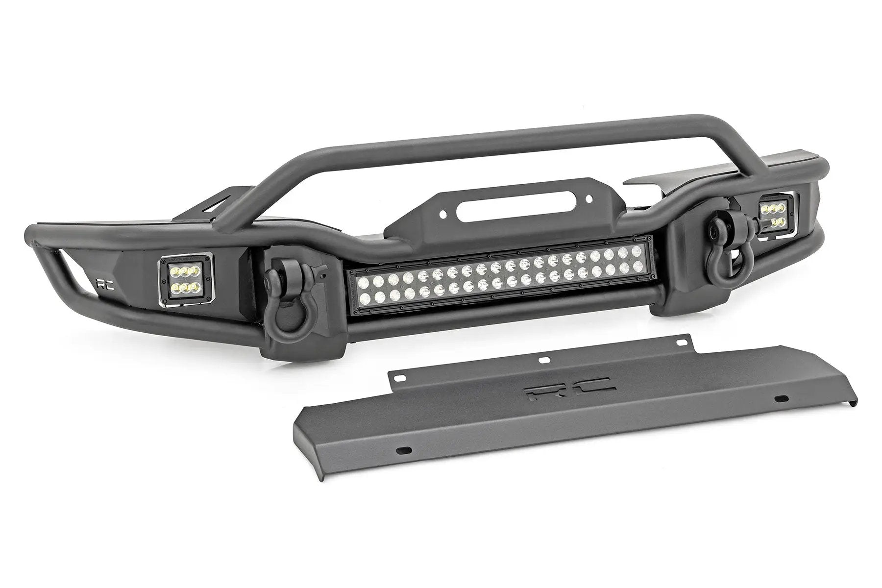 Front Winch Bumper | Tubular | Skid Plate | Jeep Gladiator JT/Wrangler JK & JL/Wrangler Unlimited by Rough Country