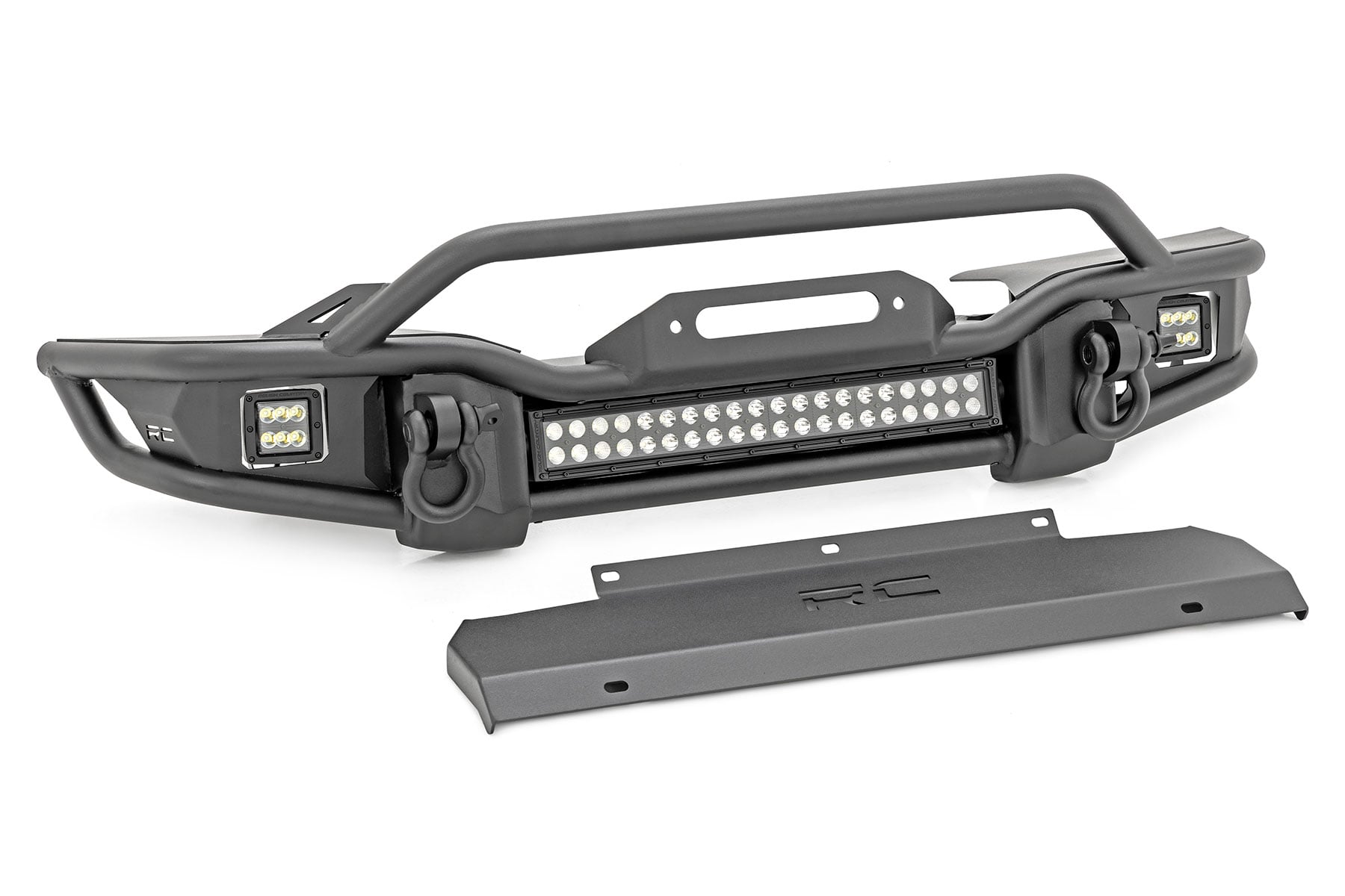 Front Winch Bumper | Tubular | Skid Plate | Jeep Gladiator JT/Wrangler JK & JL/Wrangler Unlimited by Rough Country