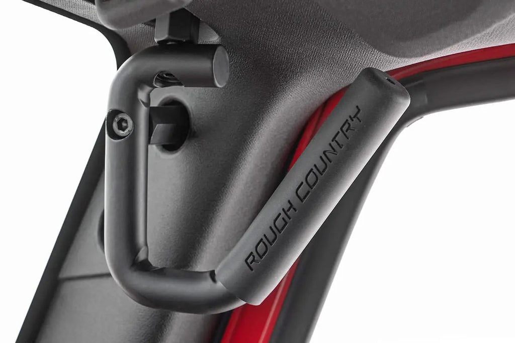Grab Handles | Steel | Front | Black | Jeep Wrangler JK/Wrangler Unlimited (07-18) by Rough Country