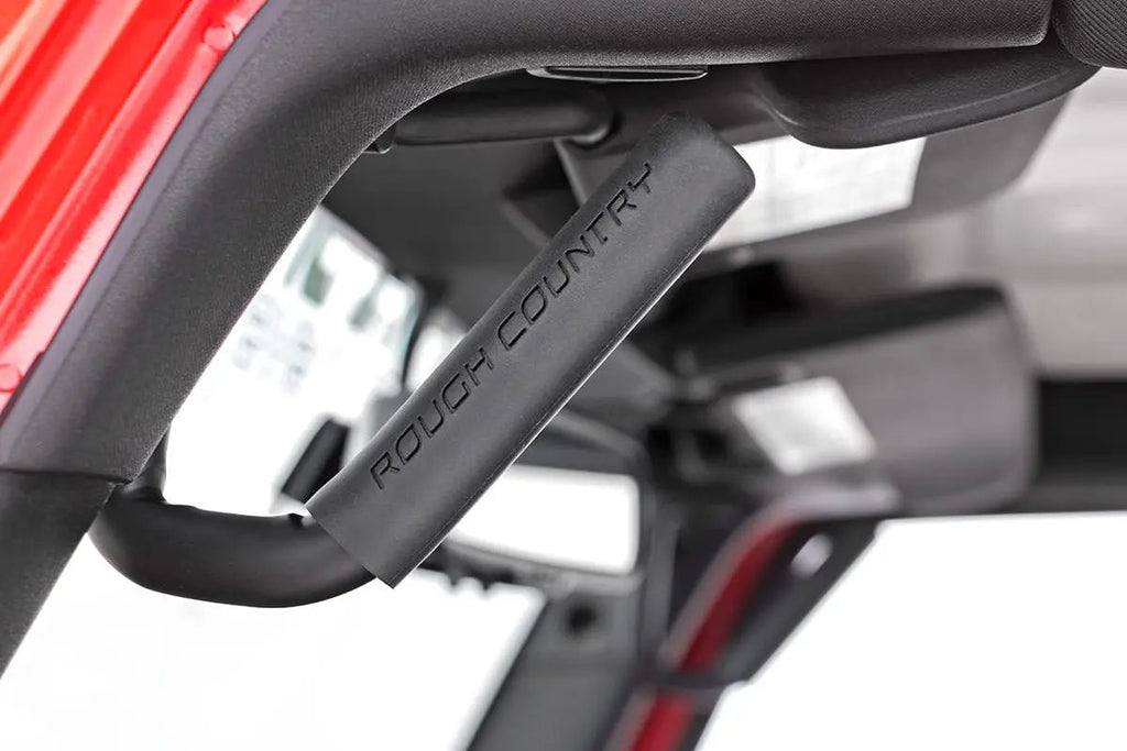 Grab Handles | Steel | Front | Black | Jeep Wrangler JK/Wrangler Unlimited (07-18) by Rough Country