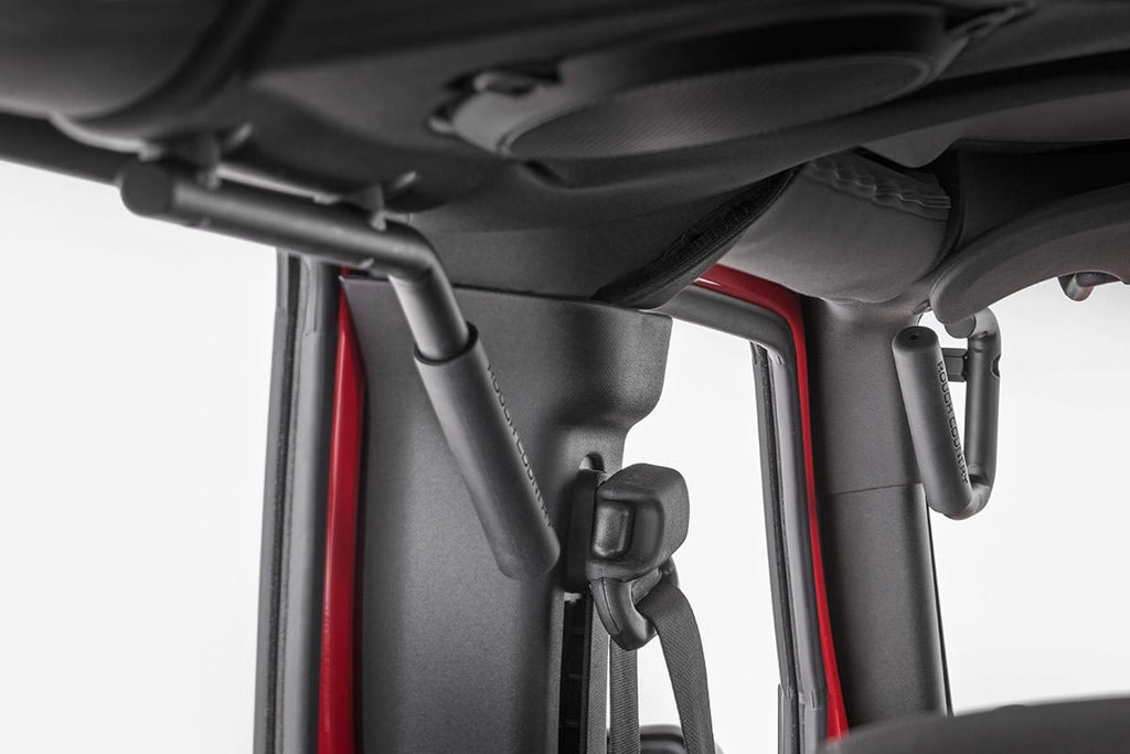 Grab Handles | Steel | FR & RR | Black | Jeep Wrangler JK/Wrangler Unlimited (07-18) by Rough Country
