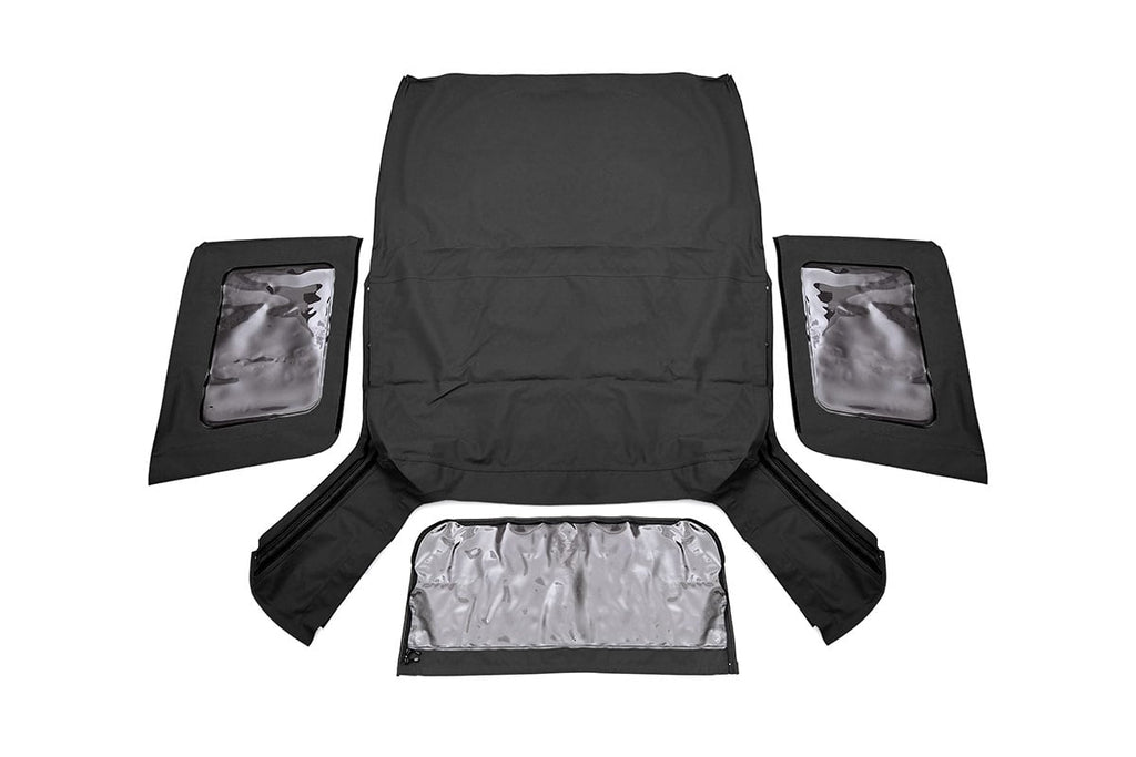 Soft Top | Replacement | Black | 2 Door | Jeep Wrangler JK 4WD (2007-2009) by Rough Country