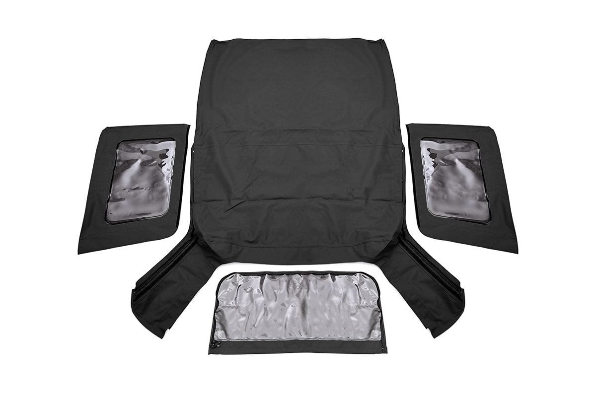 Soft Top | Replacement | Black | 2 Door | Jeep Wrangler JK 4WD (2007-2009) by Rough Country