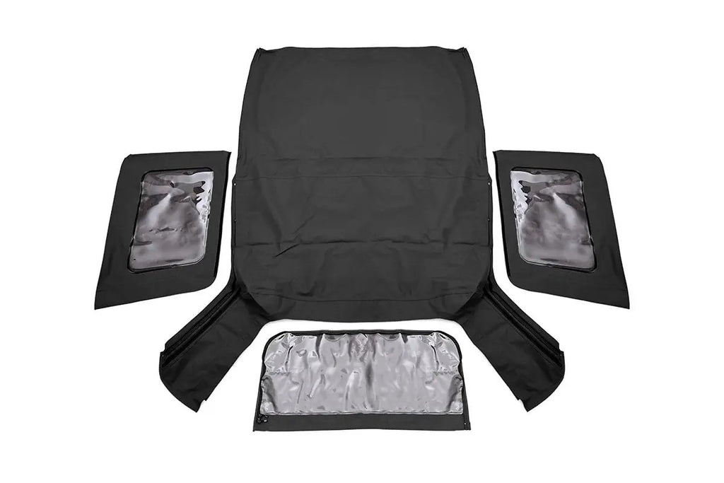 Soft Top | Replacement | Black | 2 Door | Jeep Wrangler JK 4WD (2007-2009) by Rough Country