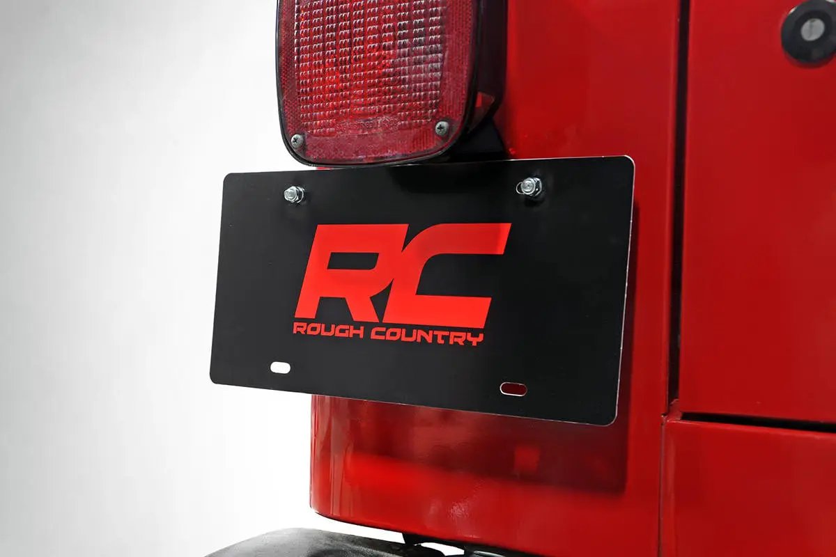 License Plate Adapter | Jeep Wrangler TJ (97-06)/Wrangler Unlimited (04-06) by Rough Country