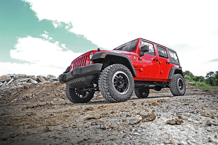 2.5 Inch Lift Kit | Spacers | Jeep Wrangler JK/Wrangler Unlimited (2007-2018) by Rough Country