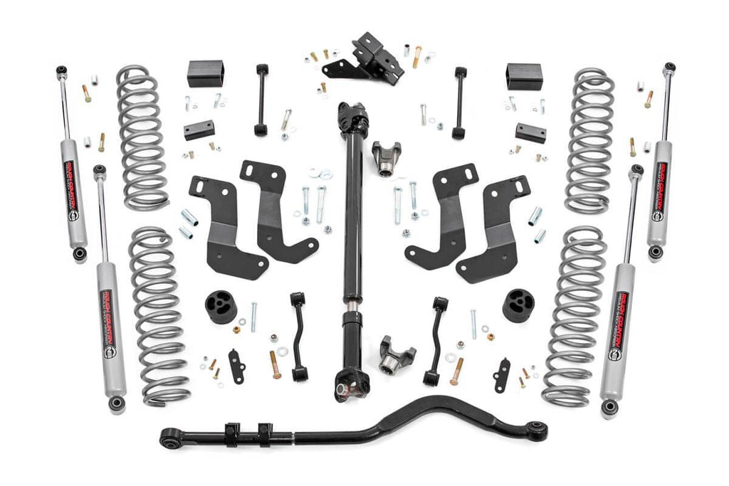 3.5 Inch Lift Kit | C/A Drop | FR D/S | Jeep Wrangler Unlimited Rubicon (18-23) by Rough Country