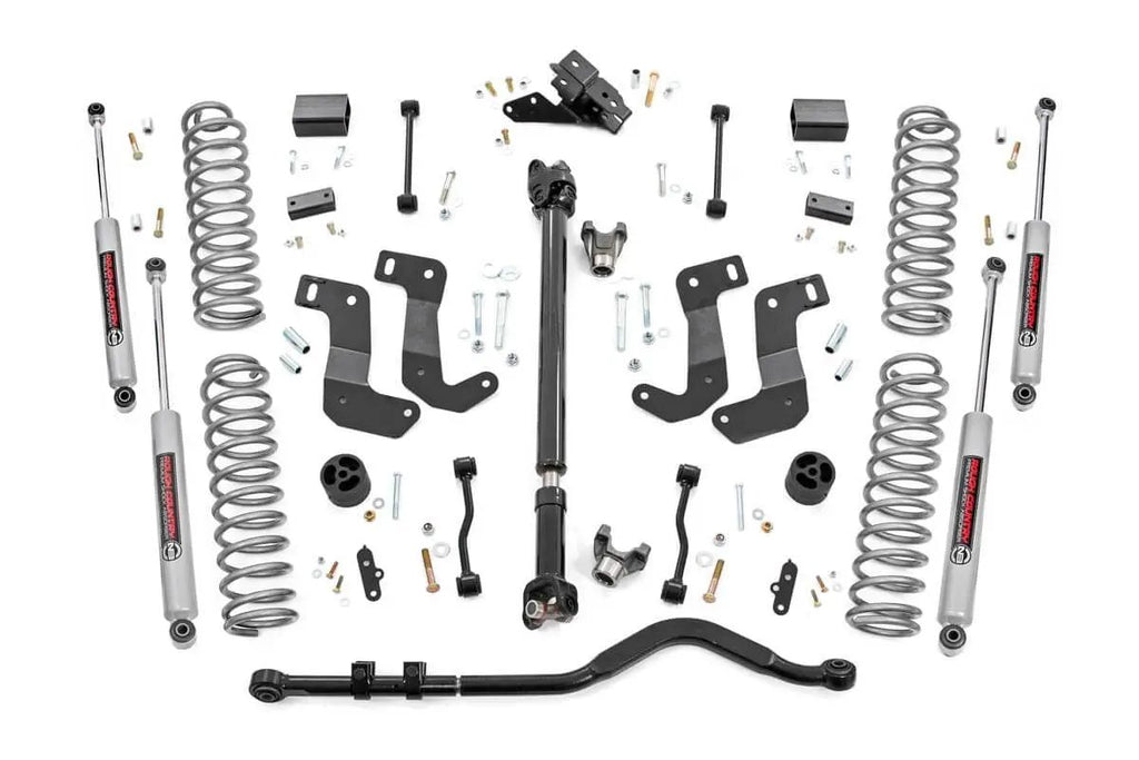 3.5 Inch lift Kit | C/A Drop | FR D/S | Jeep Wrangler Unlimited 4WD (18-23) by Rough Country