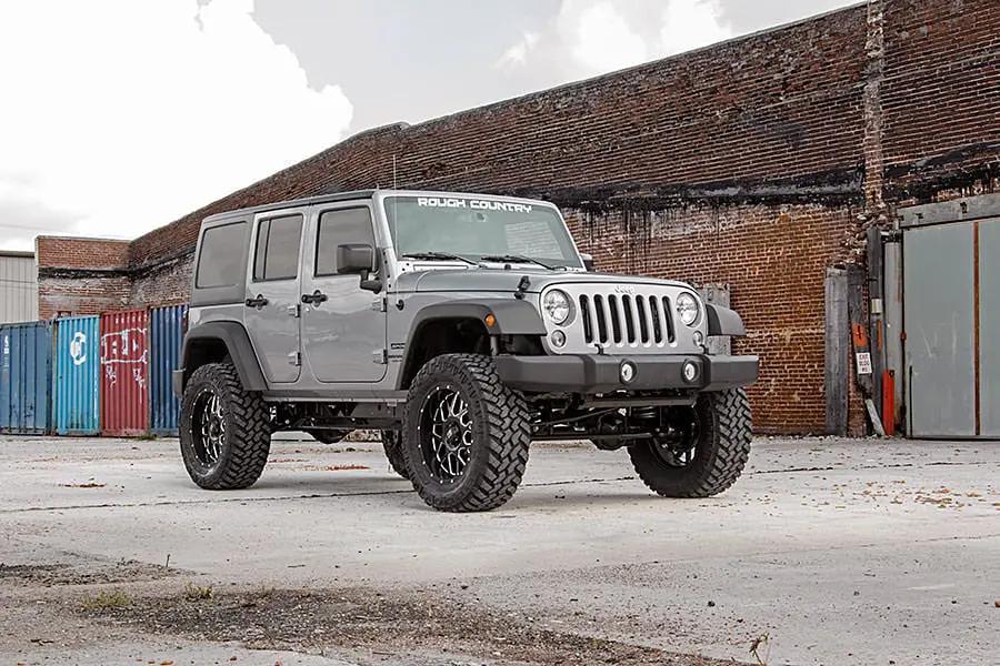 4 Inch Lift Kit | M1 | Jeep Wrangler Unlimited 2WD/4WD (2007-2018) by Rough Country