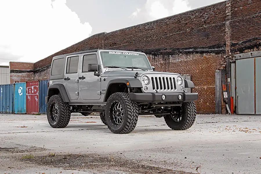 4 Inch Lift Kit | V2 | Jeep Wrangler Unlimited 2WD/4WD (2007-2018) by Rough Country