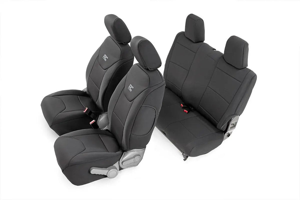 Seat Covers | Front and Rear | Jeep Wrangler JK 4WD (2007-2010) by Rough Country