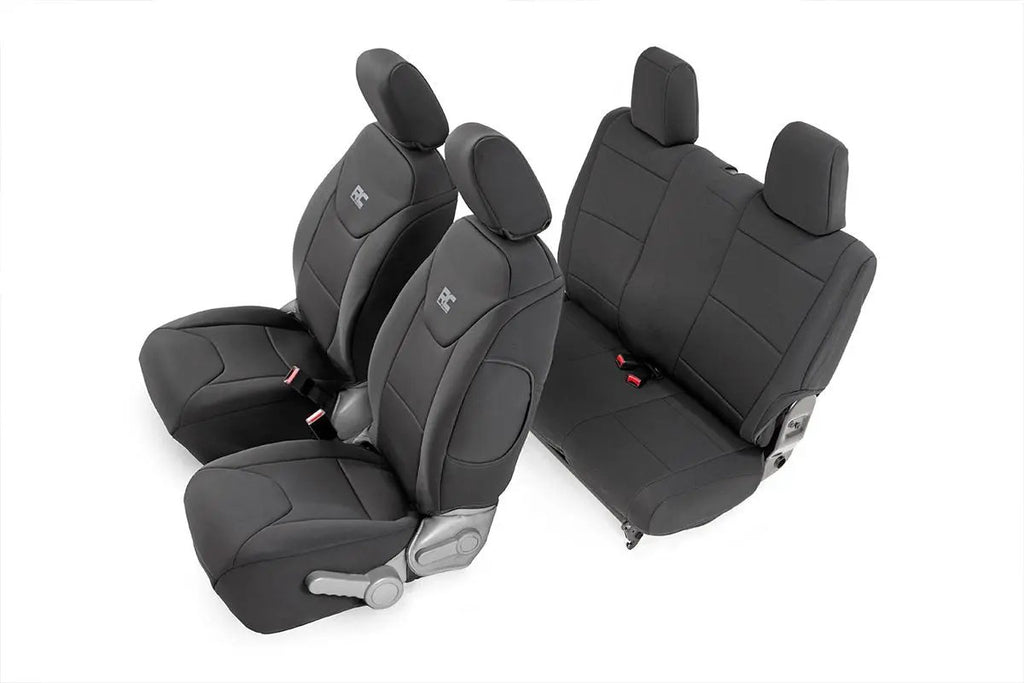 Seat Covers | Front and Rear | Jeep Wrangler JK 4WD (2007-2010) by Rough Country
