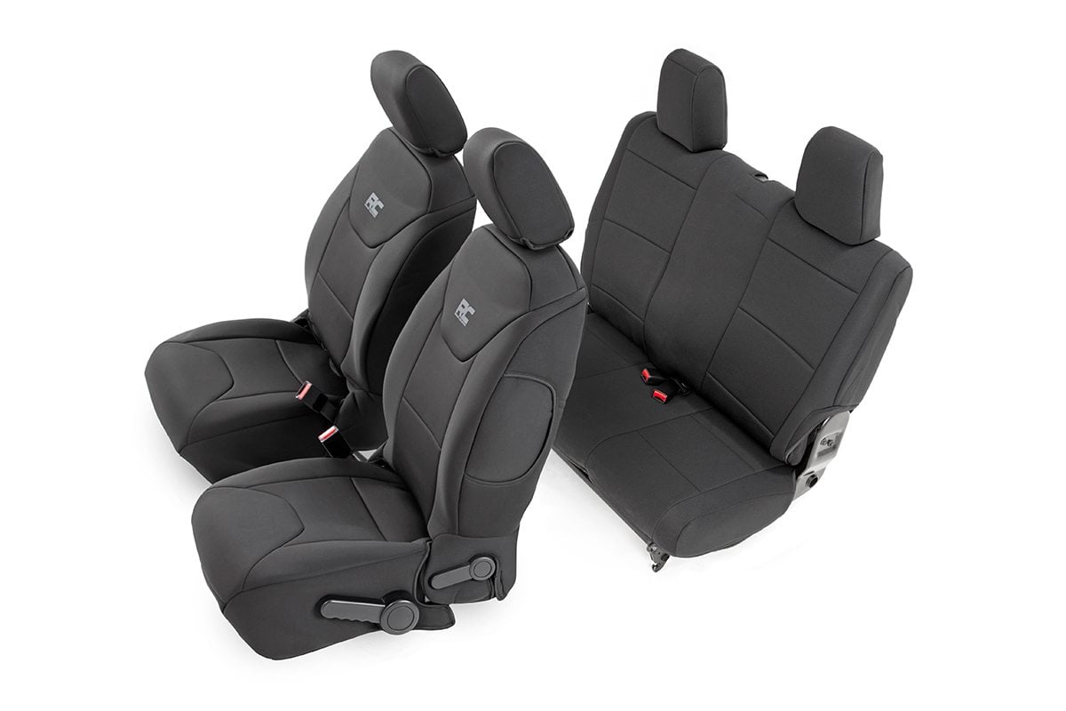 Seat Covers | Front and Rear | Jeep Wrangler JK 4WD (2011-2012) by Rough Country
